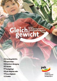 Cover des viermal jährlich erscheinenden Newsletters "Gleichgewicht"