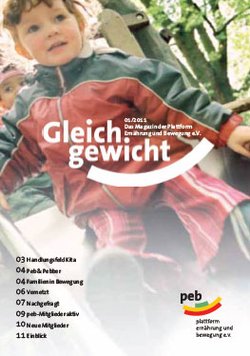 Cover des viermal jährlich erscheinenden Newsletters "Gleichgewicht"